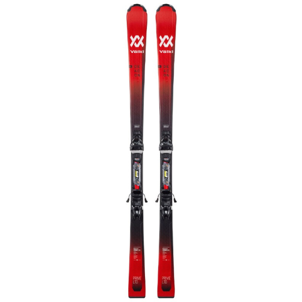 Völkl Deacon Prime LTD Ski seitliche Ansicht mit Bindung und Grafik sichtbar