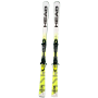 Head Worldcup Rebels e.GSR: Ski mit Bindungen, gelb-schwarze Farbgebung.