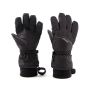 SIGL-176-12: Schwarze Winterhandschuhe von Sinner, Vorder- und Rückansicht, mit Logo.