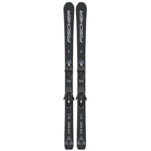 Fischer XTR RACE RT Black 2025, Seitenansicht des Skis mit sichtbarer Grafik